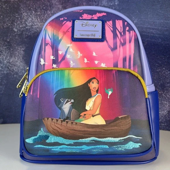 Loungefly Disney Pocahontas Just Around the River Bend Mini Backpack NWT s-l400.jpg main image 3